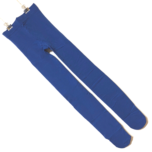 (일본직수입)80데니아 고탄력 레트로 컬러 스타킹 - 블루